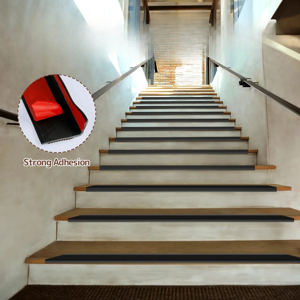 Non-Slip Stair Edge Protector - Self-Adhesive PVC Trim, 2m L-Shape