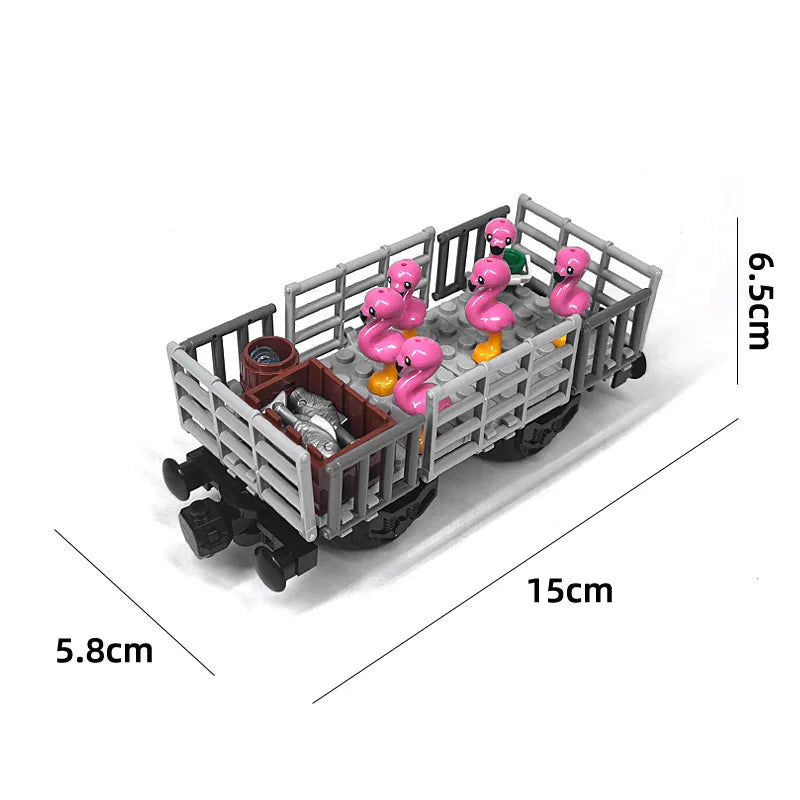 XQ MOC Train Carriage Building Blocks - Eco-Friendly Play Set