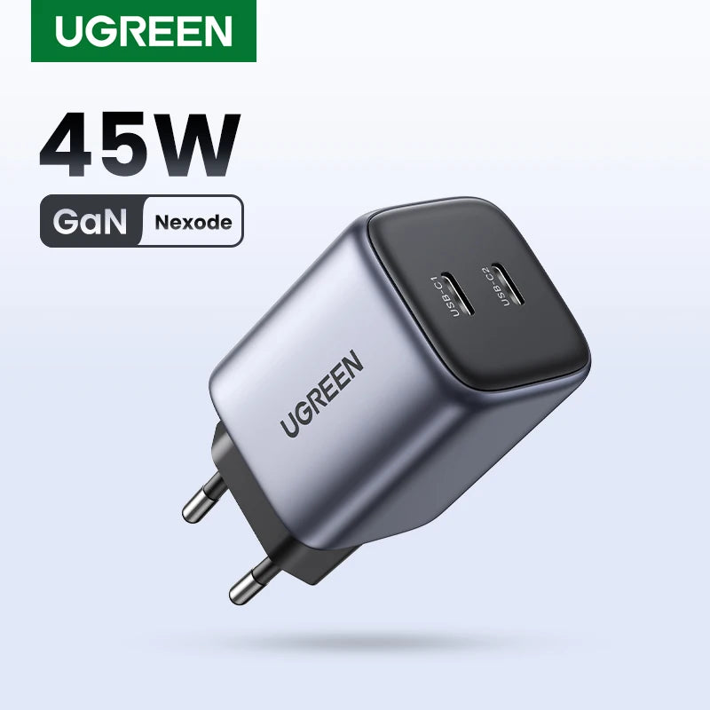 UGREEN 45W GaN USB-C Fast Charger - Power Up Your Devices Quickly!