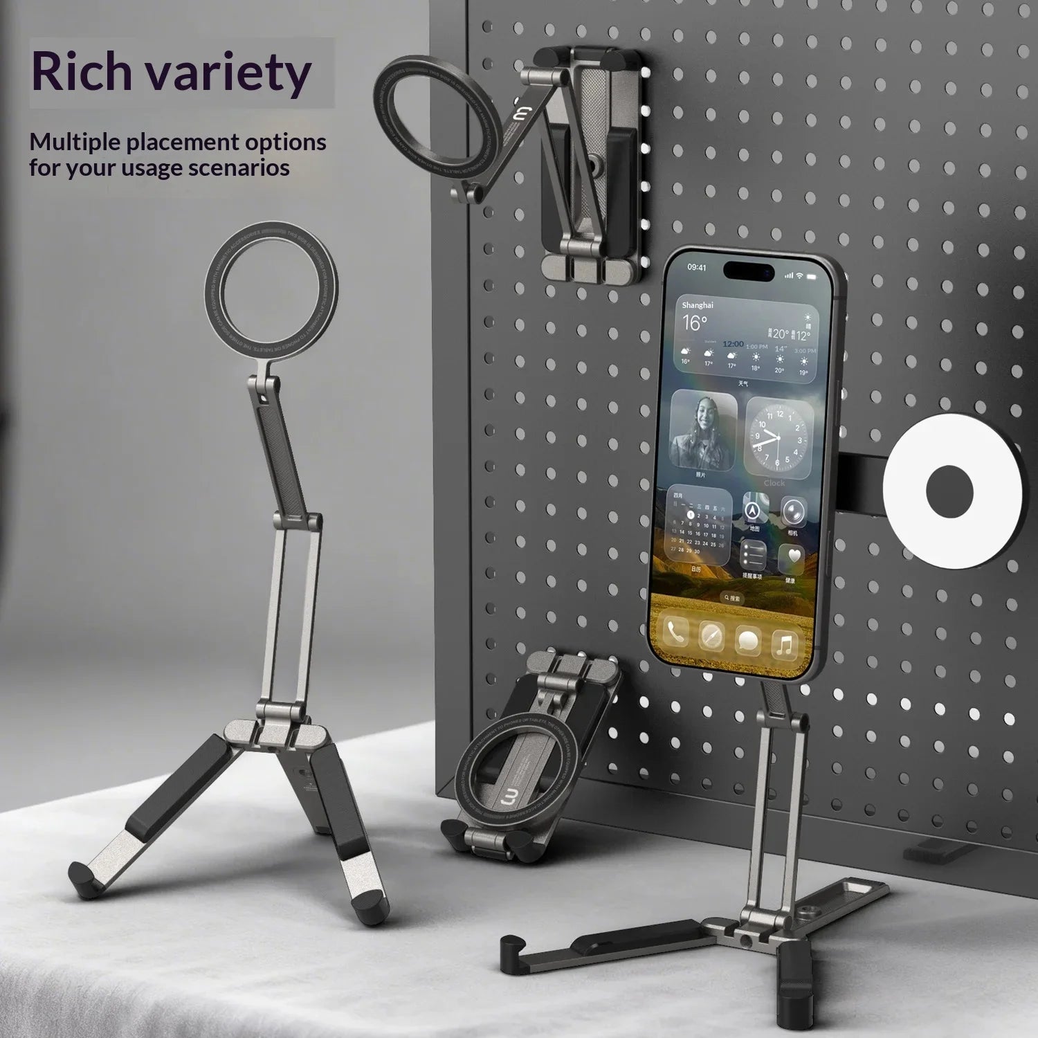 Multifunctional Magnetic Tripod Stand for Phones & Tablets - Foldable Design