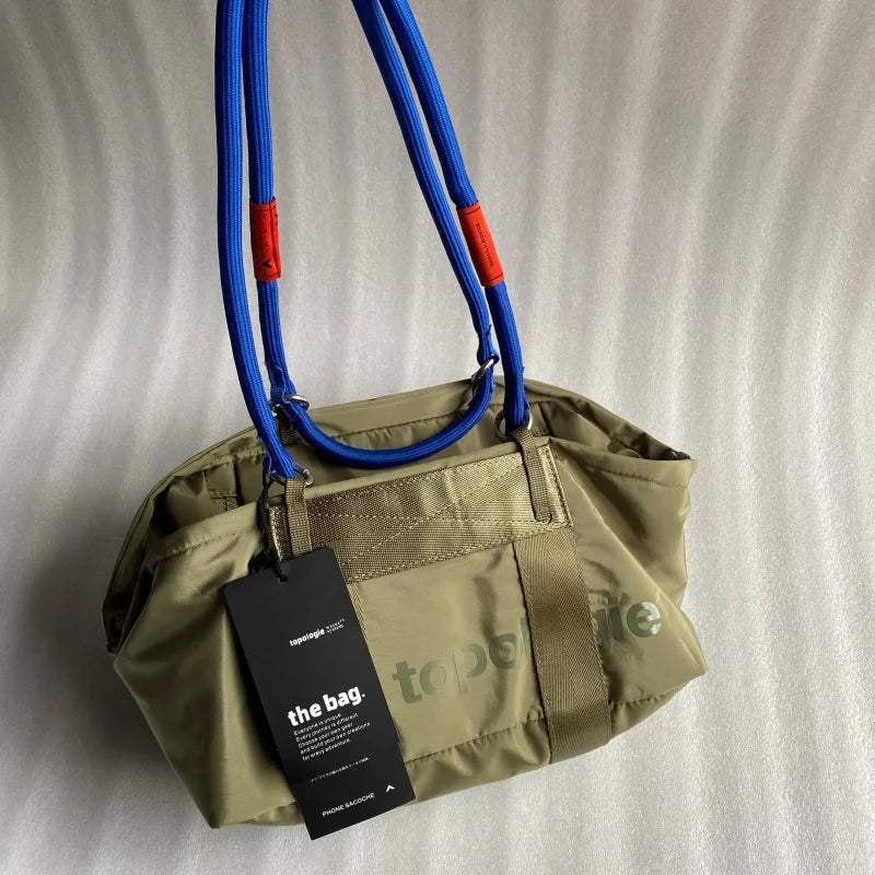 Elegant Water-Resistant Nylon Travel Duffle Bag for Short Trips