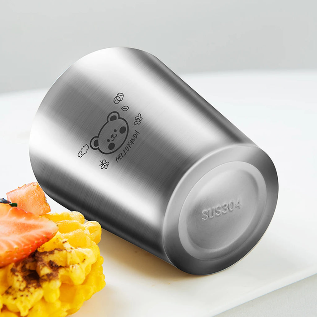 Double Layer Kid's Milk Mug - Anti-Scalding & Scaled Design