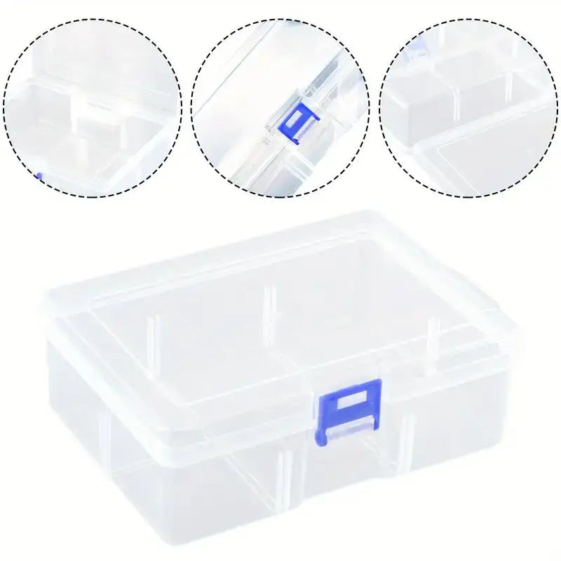 Clear Plastic Storage Box - Waterproof Dustproof Organizer for Tools & Jewelry