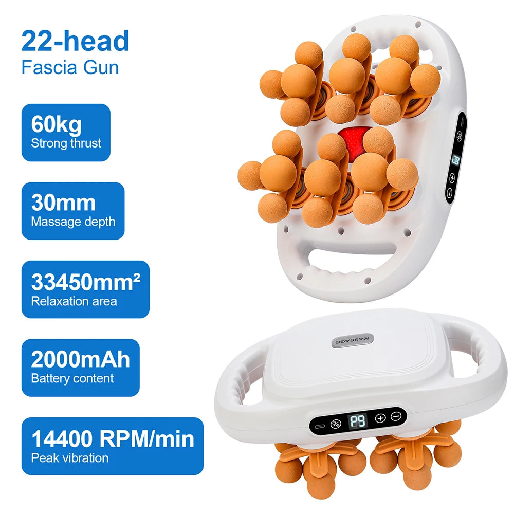 Advanced Vibration Therapy Massager with 42 Heads for Full-Body Relief