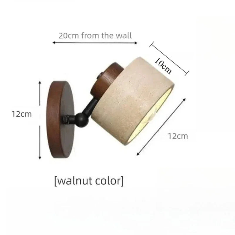 Wabi-Sabi Wall Lamp - Modern Rotatable Design for Elegant Lighting