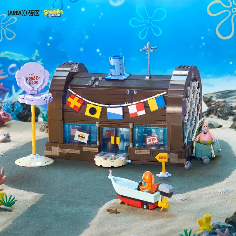 Creative Building Block Set - Fun Starfish Restaurant Model