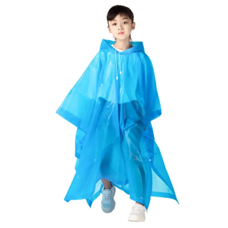 Lightweight Kids Raincoat - Waterproof Pullover for Outdoor Adventures