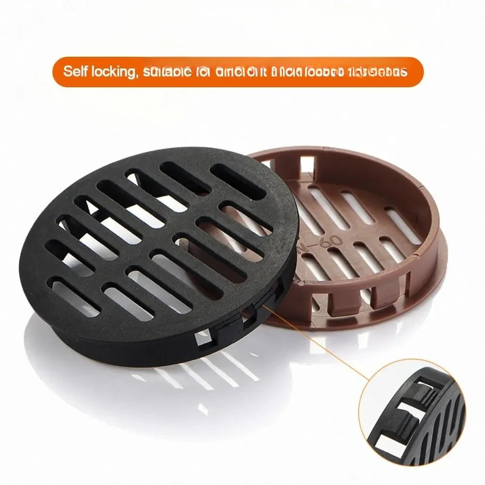 4Pcs Round Plastic Louver Vent Cover for Cabinet & Furniture