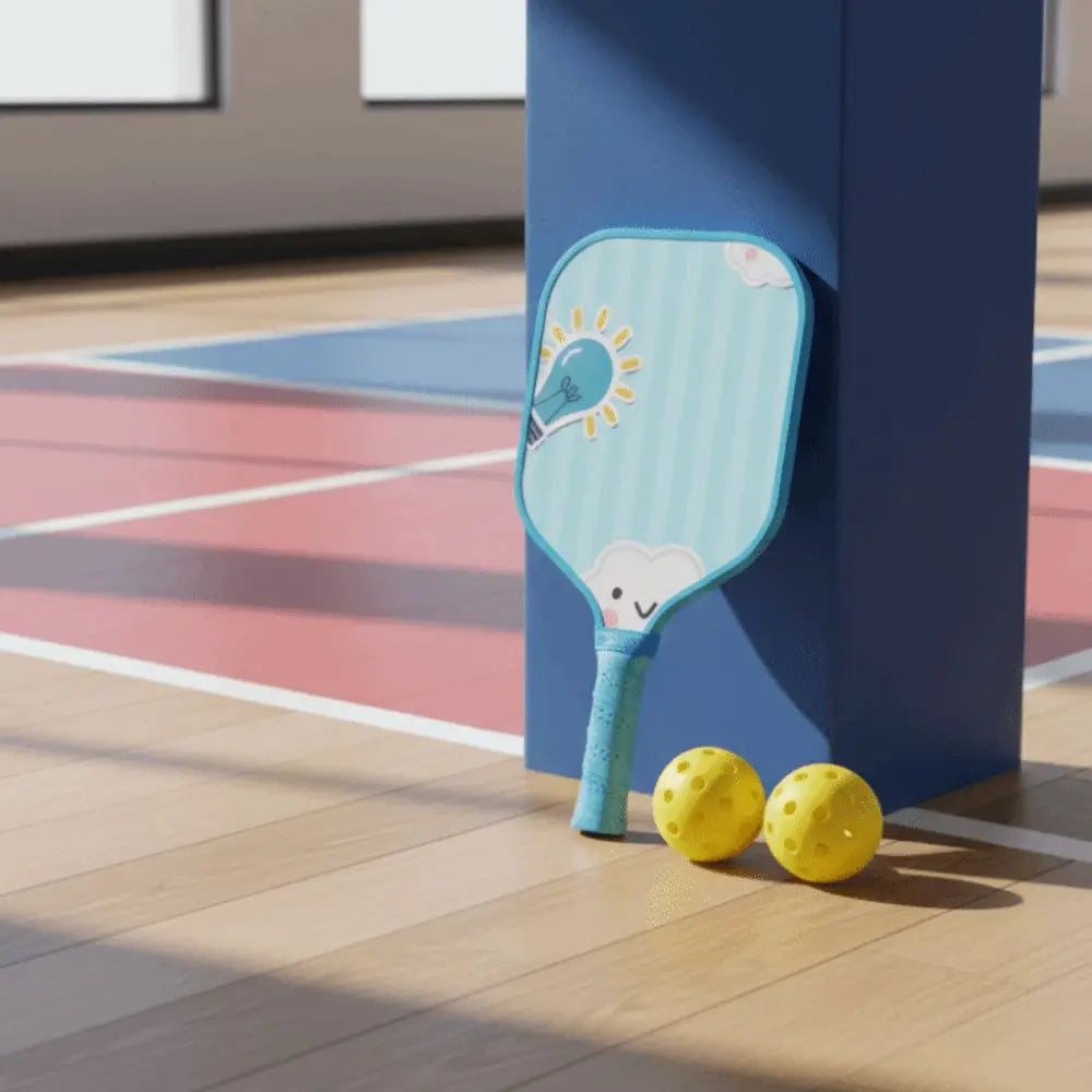 Kids Pickleball Set - Fun Cartoon Paddle with Ergonomic Grip