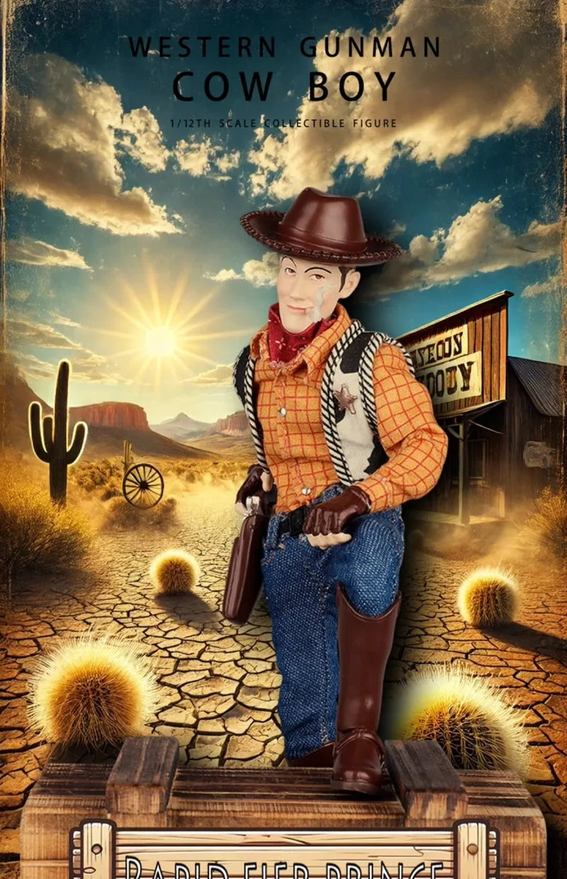 Joy Man Toys JM002 1/12 Western Shooter Action Figure - 6" Model