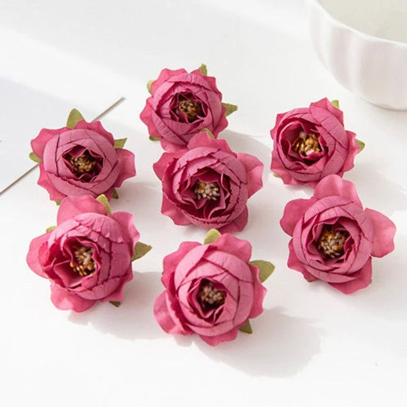 40/80pcs Silk Artificial Roses - Perfect for Weddings & Decor