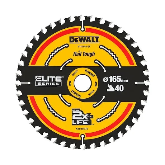 DEWALT Elite Circular Saw Blade - 3 Pack, 165MM, 24T & 40T