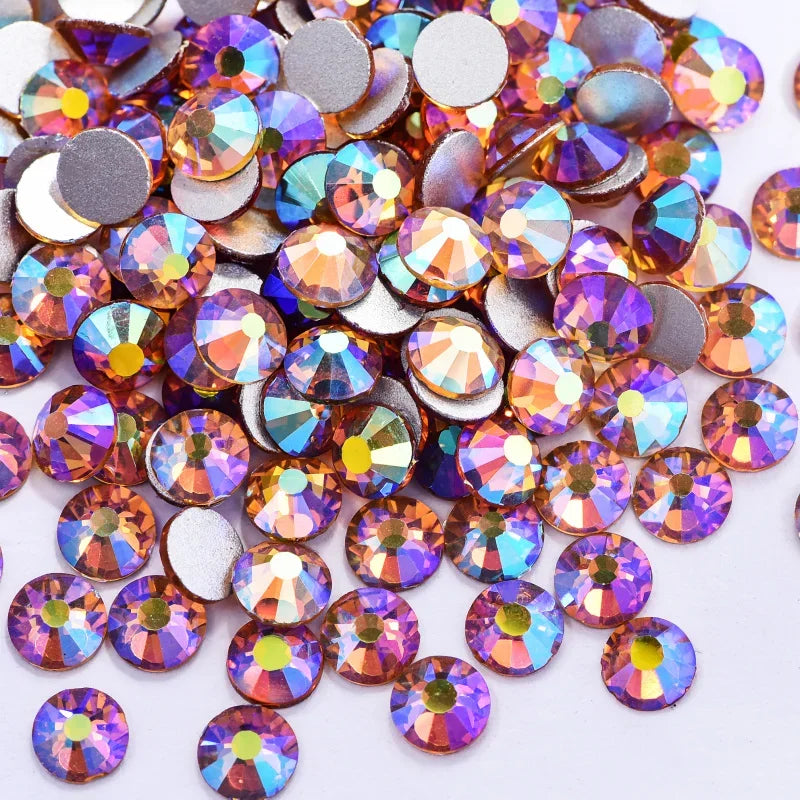 OLeeya Bulk Non-Hotfix Rhinestones for DIY Nail Art & Garments