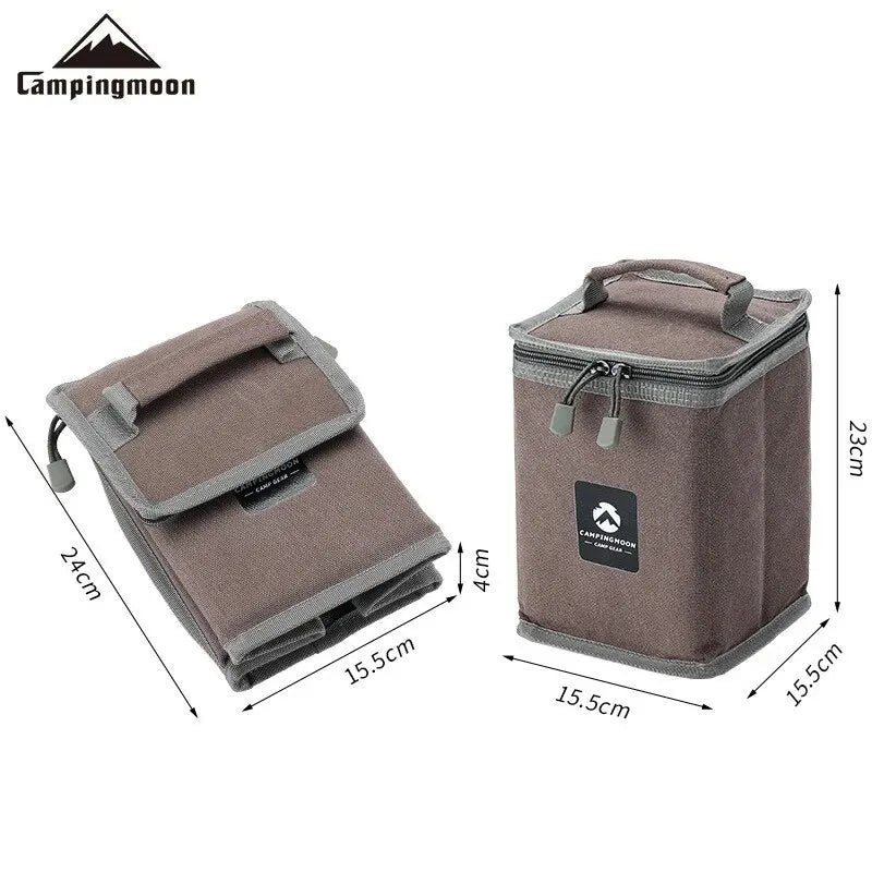 CAMPINGMOON Foldable Canvas Storage Bag: Compact & Durable