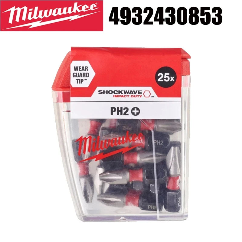 Milwaukee Shockwave PH2 Impact Drill Bits Set - Durable & Versatile
