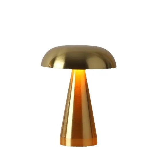 Dimmable Retro LED Mushroom Table Lamp - Touch Control & Rechargeable