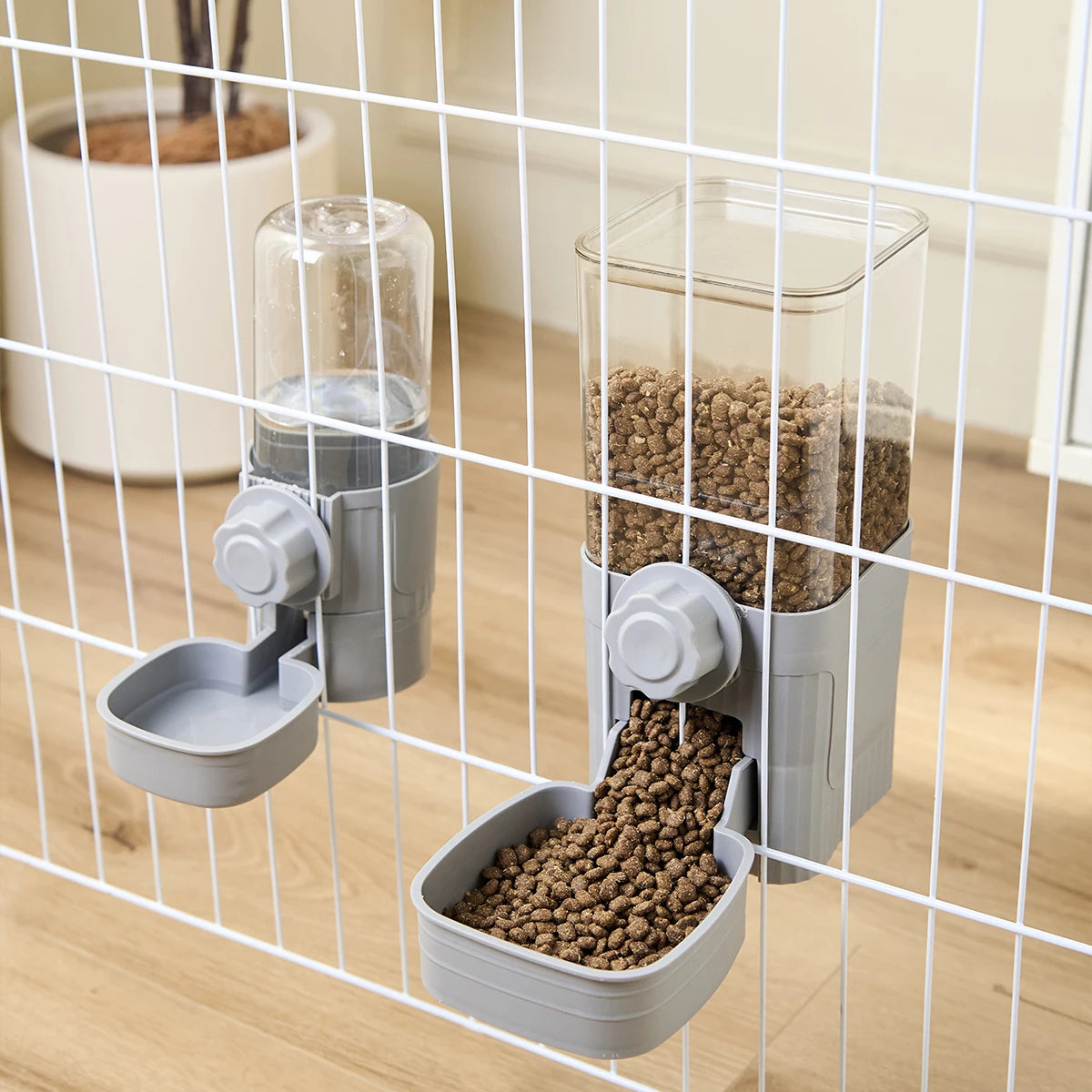 Automatic Pet Feeder & Waterer - Ideal Bowl for Dogs, Cats & Rabbits
