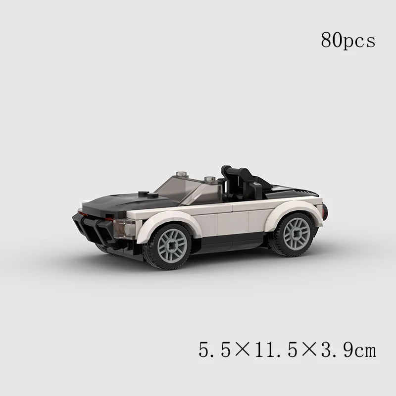 City Speed Convertible Racing Car Building Blocks - Ultimate DIY Model