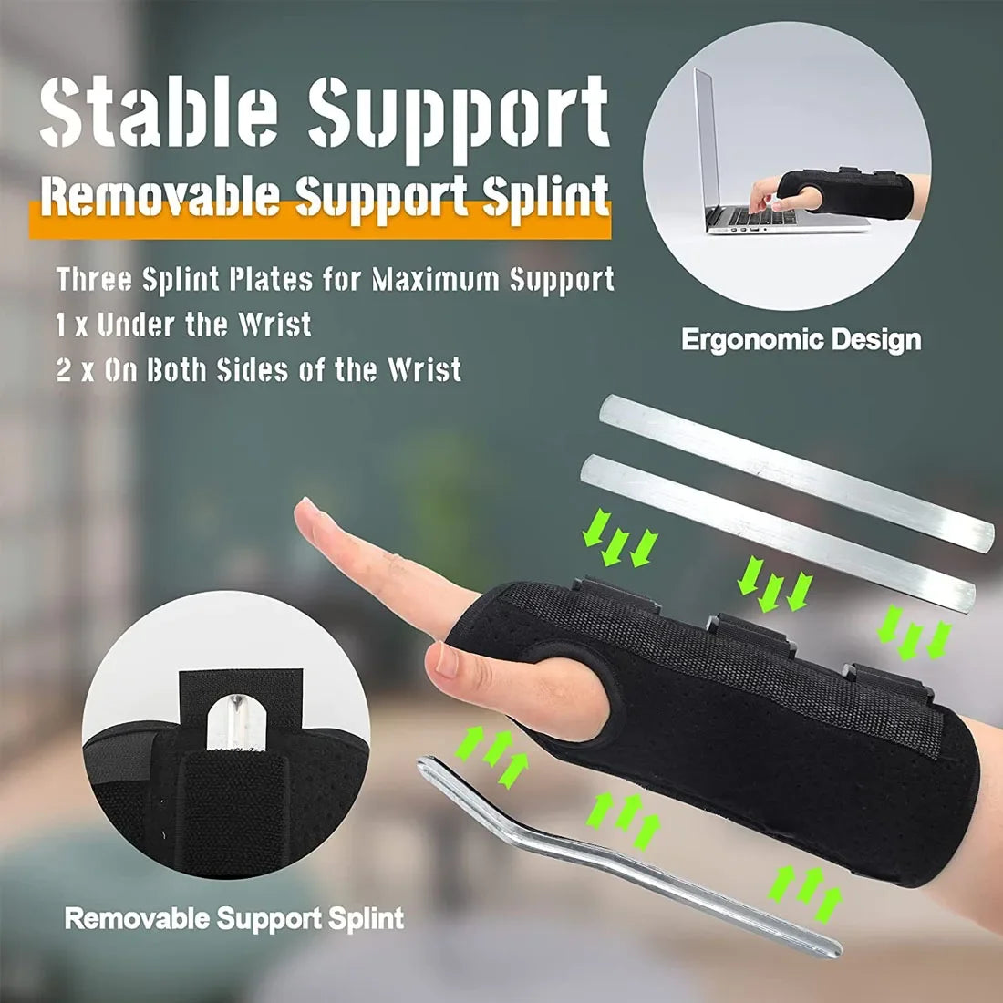 Adjustable Wrist Support Brace for Carpal Tunnel & Arthritis Relief