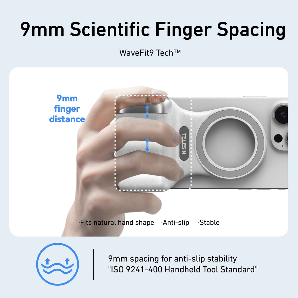 TELESIN Magnetic Camera Grip with Remote Control - Perfect for Vloggers