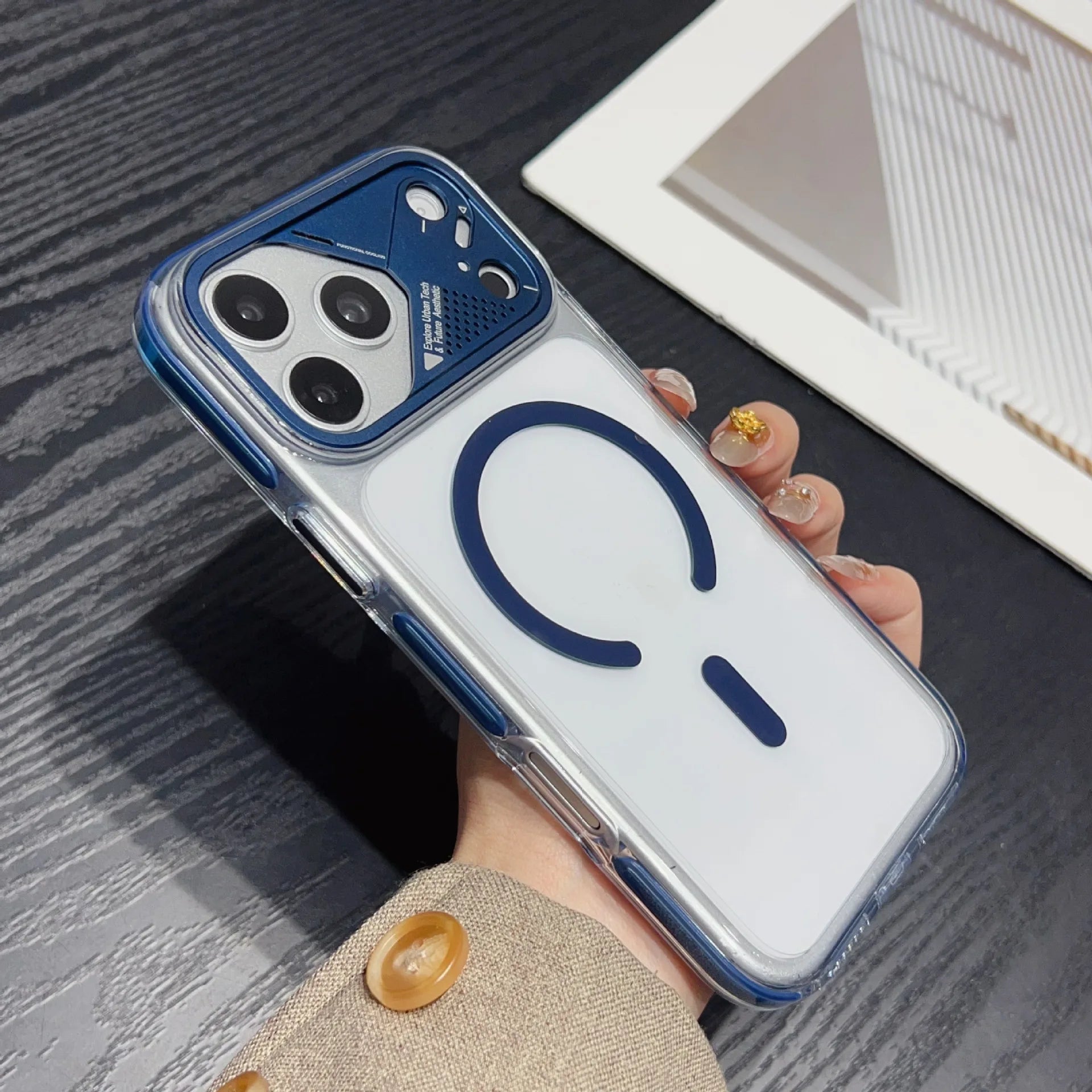 Transparent Magnetic Case for iPhone 17 Pro Max - Ultra-Thin Clear Cover