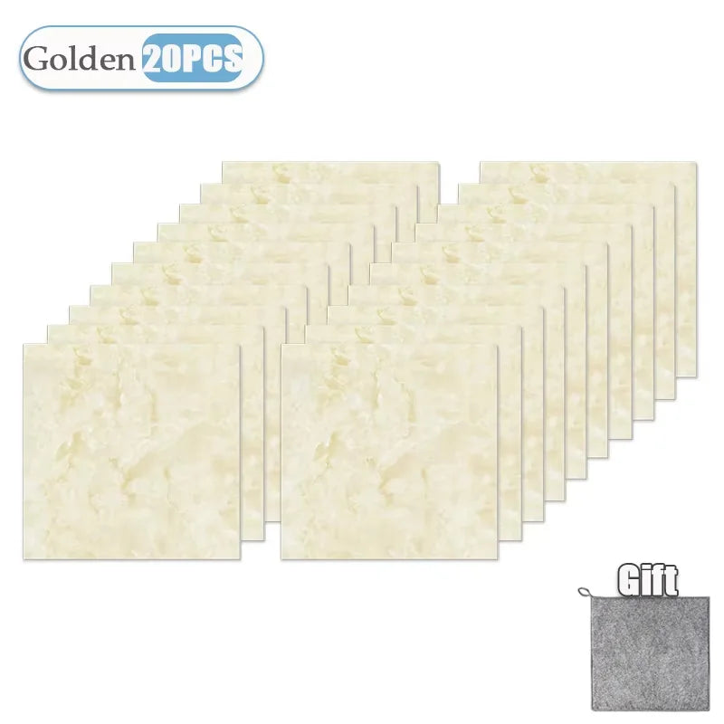 Thickened Self-Adhesive Marble Tile Stickers - Waterproof & Durable
