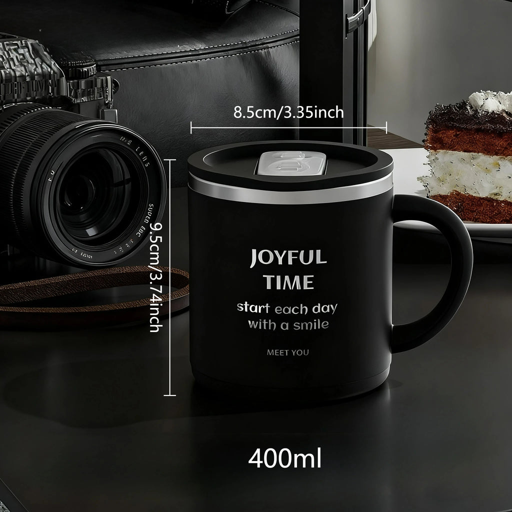 Double-Layer Insulated Stainless Steel Coffee Mug - 304 Design