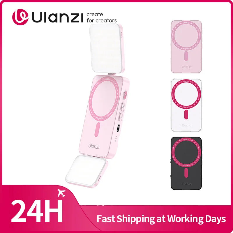 Ulanzi GL01 Magnetic Dual-Side Fill Light for Selfies & Video