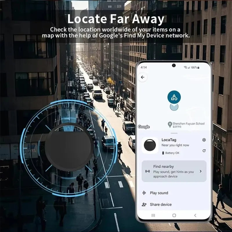 LISM Mini Bluetooth GPS Tracker - Smart Anti-Lost Locator Tag