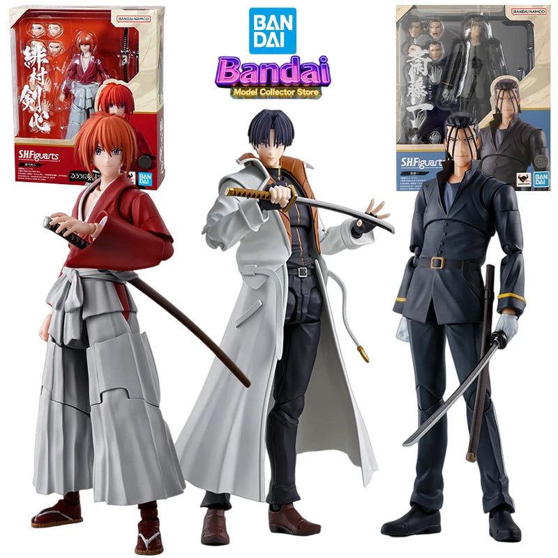 Bandai Shf HIMURA KENSHIN Action Figure - Rurouni Kenshin Collectible
