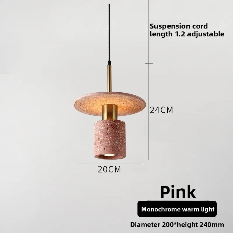 Modern Terrazzo Metal Pendant Lamp for Dining & Living Rooms