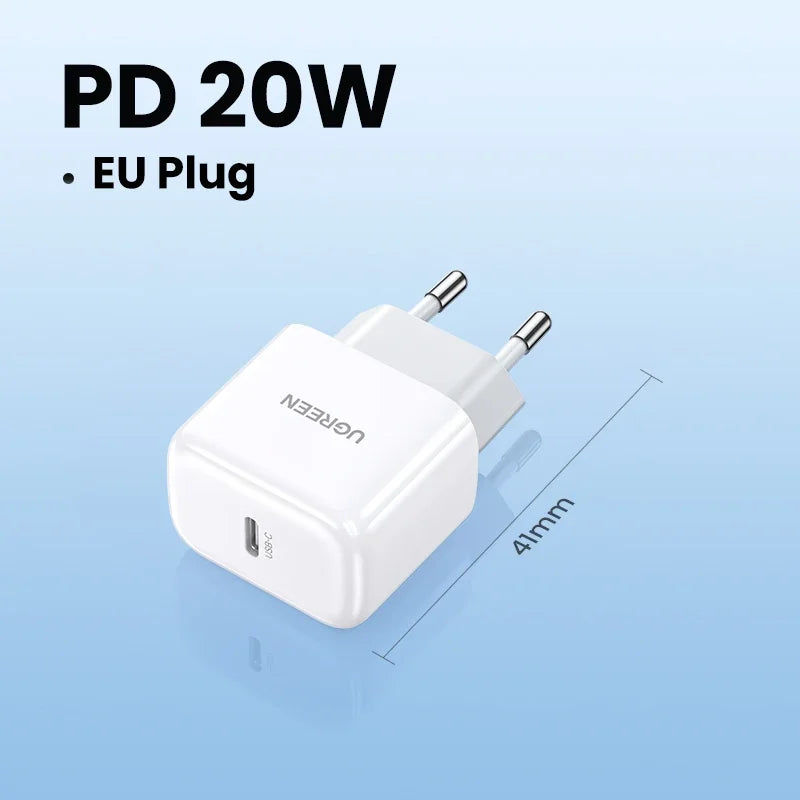 UGREEN 20W USB-C Fast Charger for Quick Device Charging