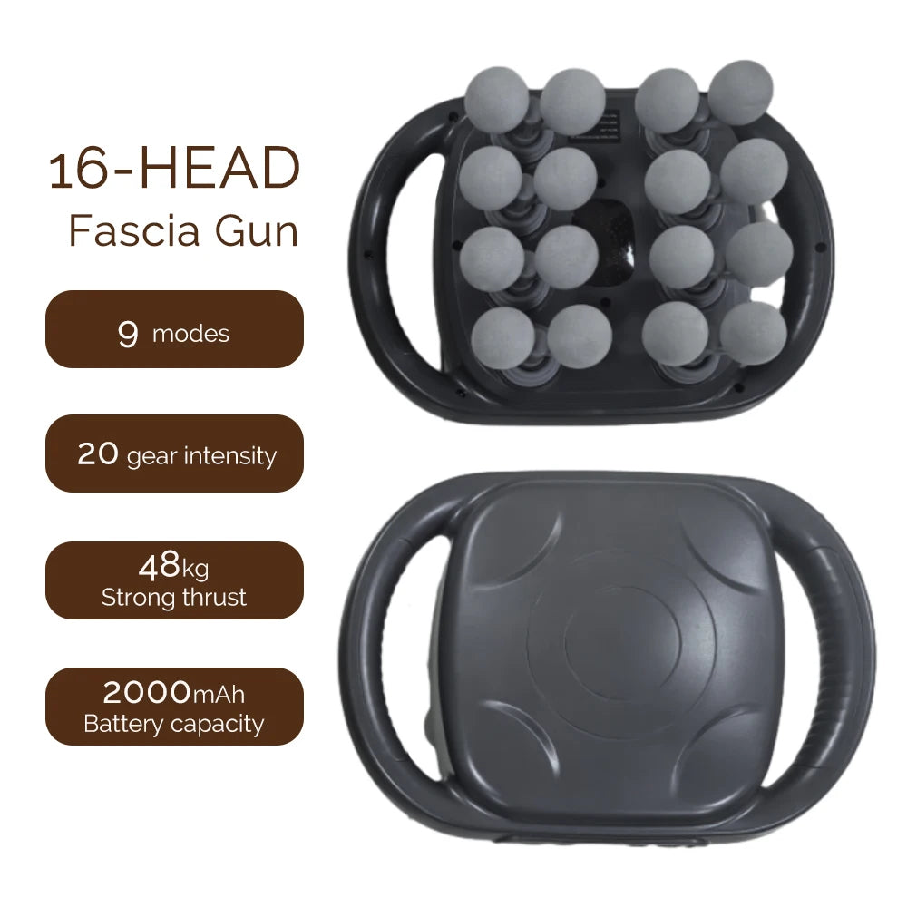Advanced Vibration Therapy Massager with 42 Heads for Full-Body Relief