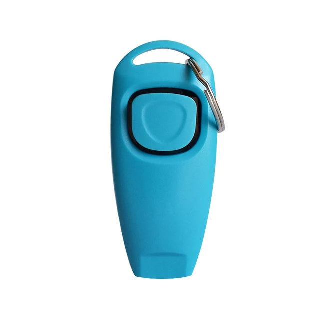 2-in-1 Dog Training Clicker & Whistle Aid Tool with Key Ring