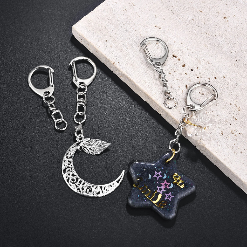 Lobster Clasp Key Rings - Zinc Alloy Connectors for DIY Jewelry