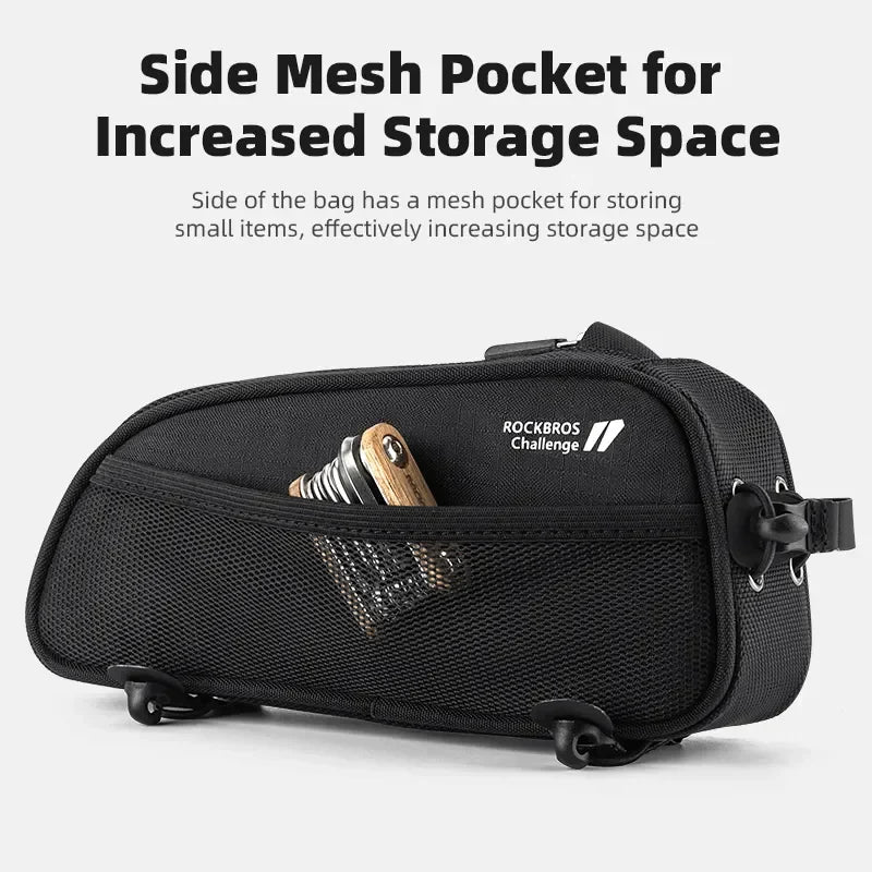 ROCKBROS 1.3L Ultralight Bike Frame Bag - Efficient Cycling Storage