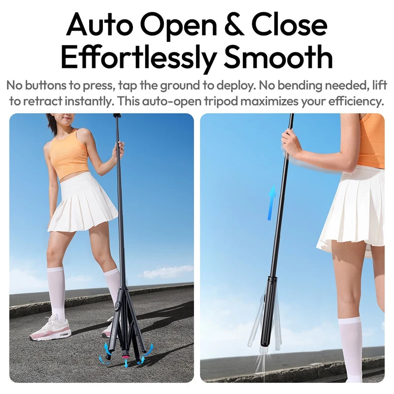 Ulanzi SK-21 Magnetic Auto-Open Tripod & Selfie Stick for Smartphones
