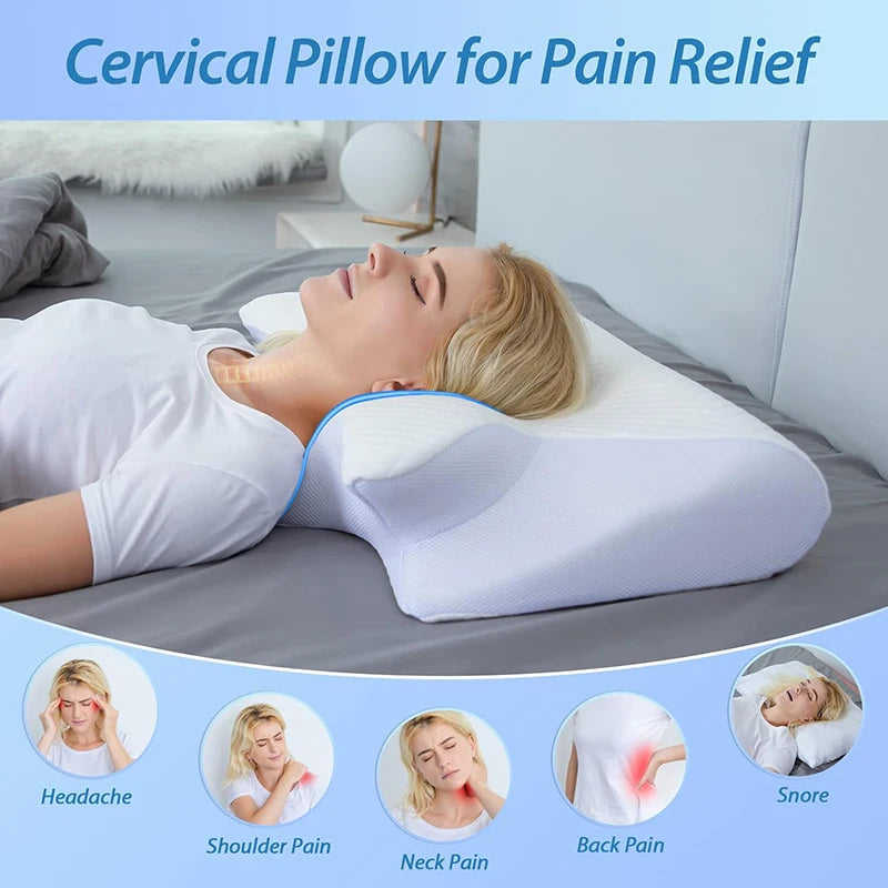 Ergonomic Memory Foam Pillow for Optimal Neck Pain Relief