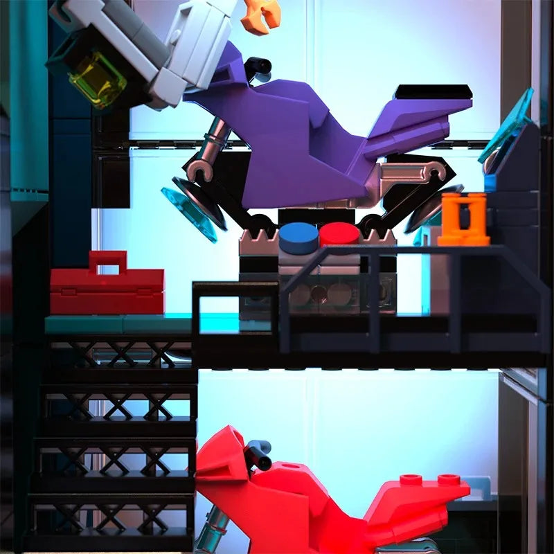 2098PCS Cyberpunk City Building Blocks Set - Creative Modular Design