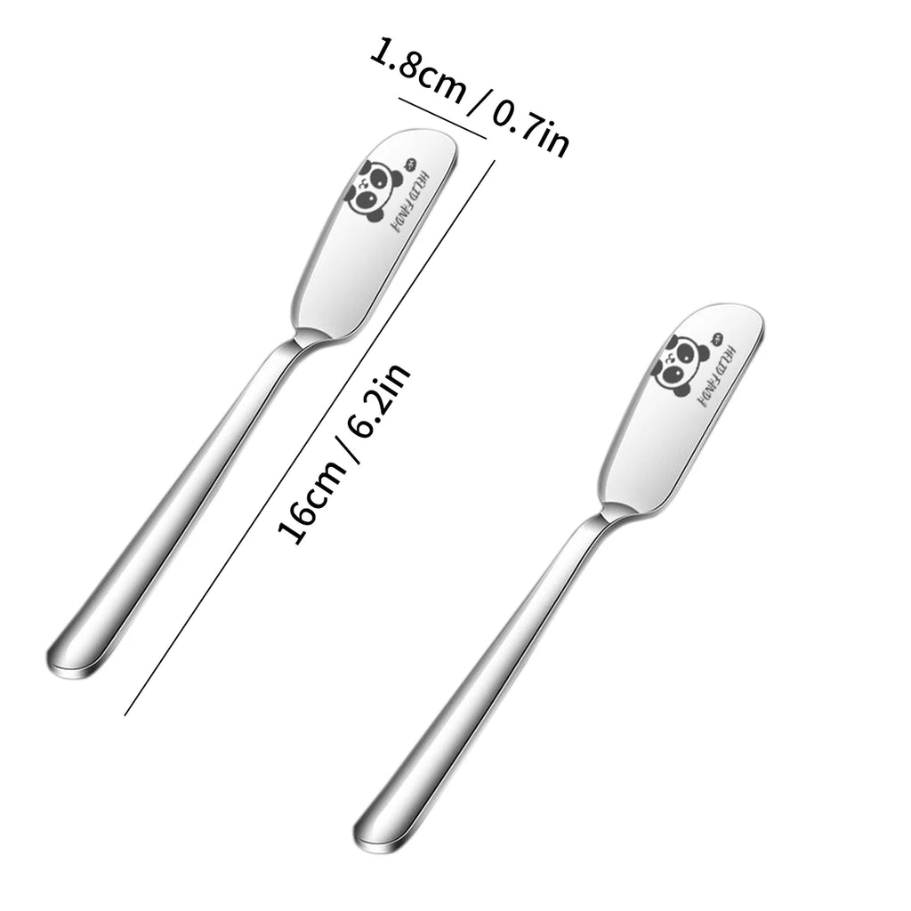 304 Stainless Steel Cheese and Butter Knife Set - 2/4PCS