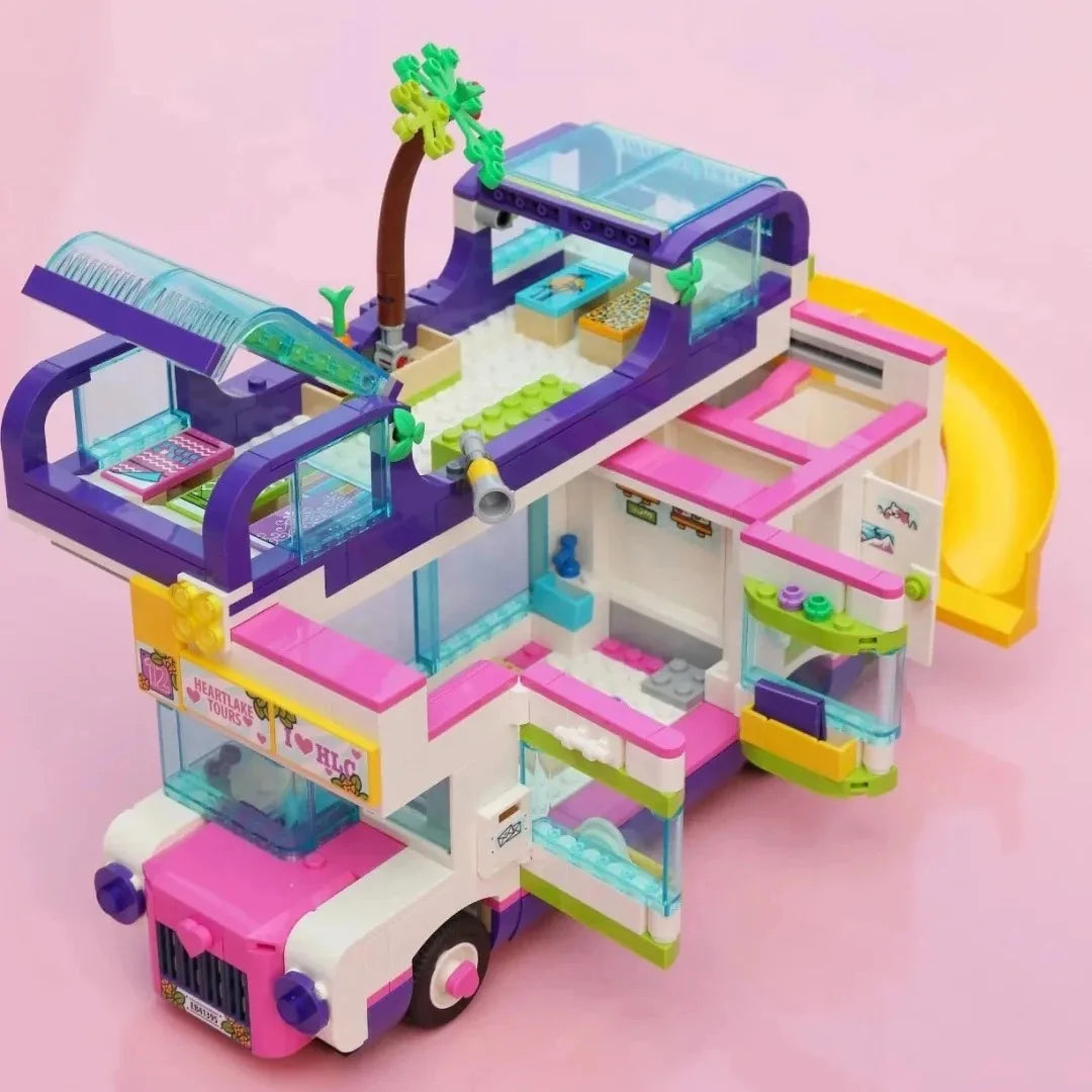 778 Pcs Friendship Bus Building Blocks - Creative Play for Kids