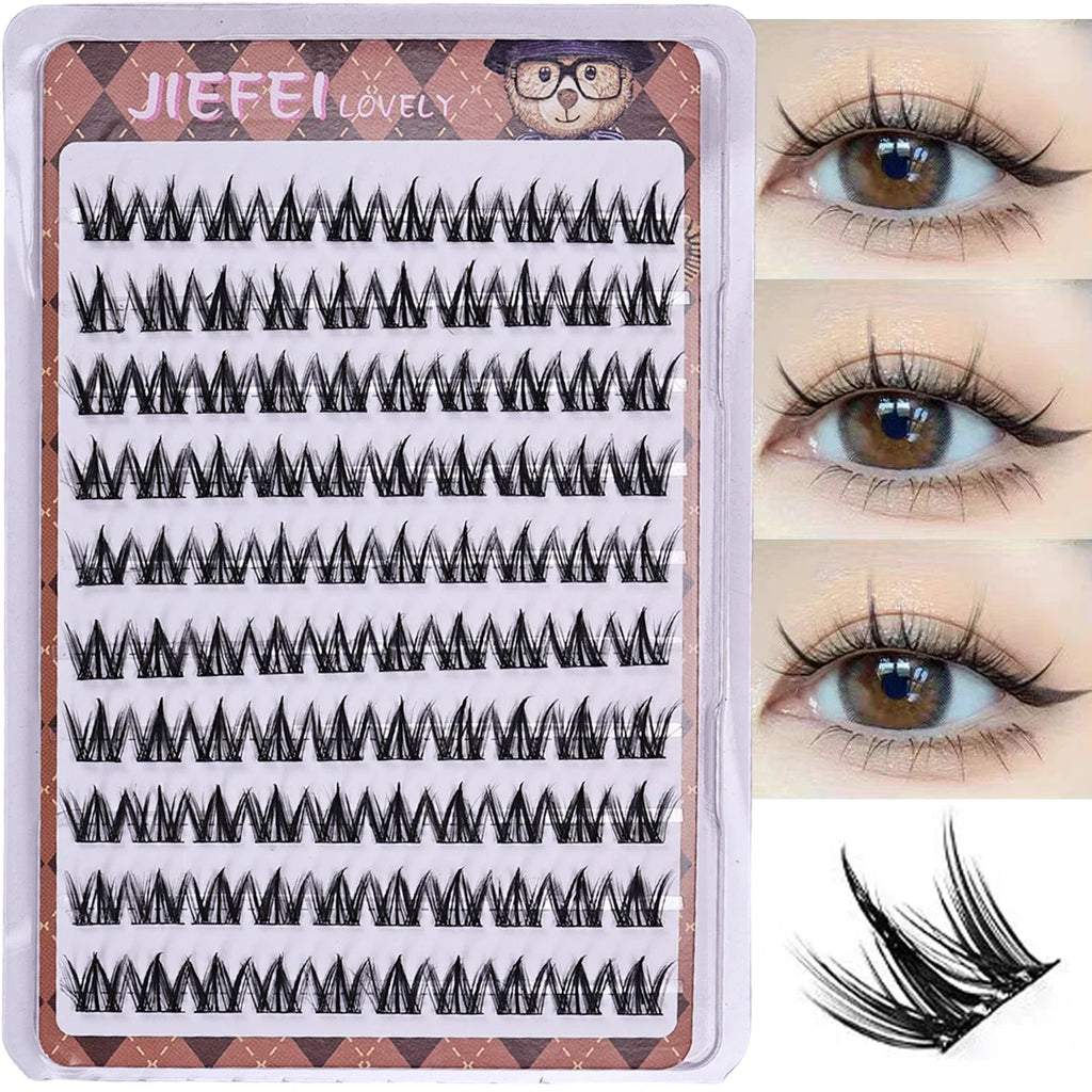 Voluminous False Eyelashes - DIY Fluffy Natural Curling Lash Extension