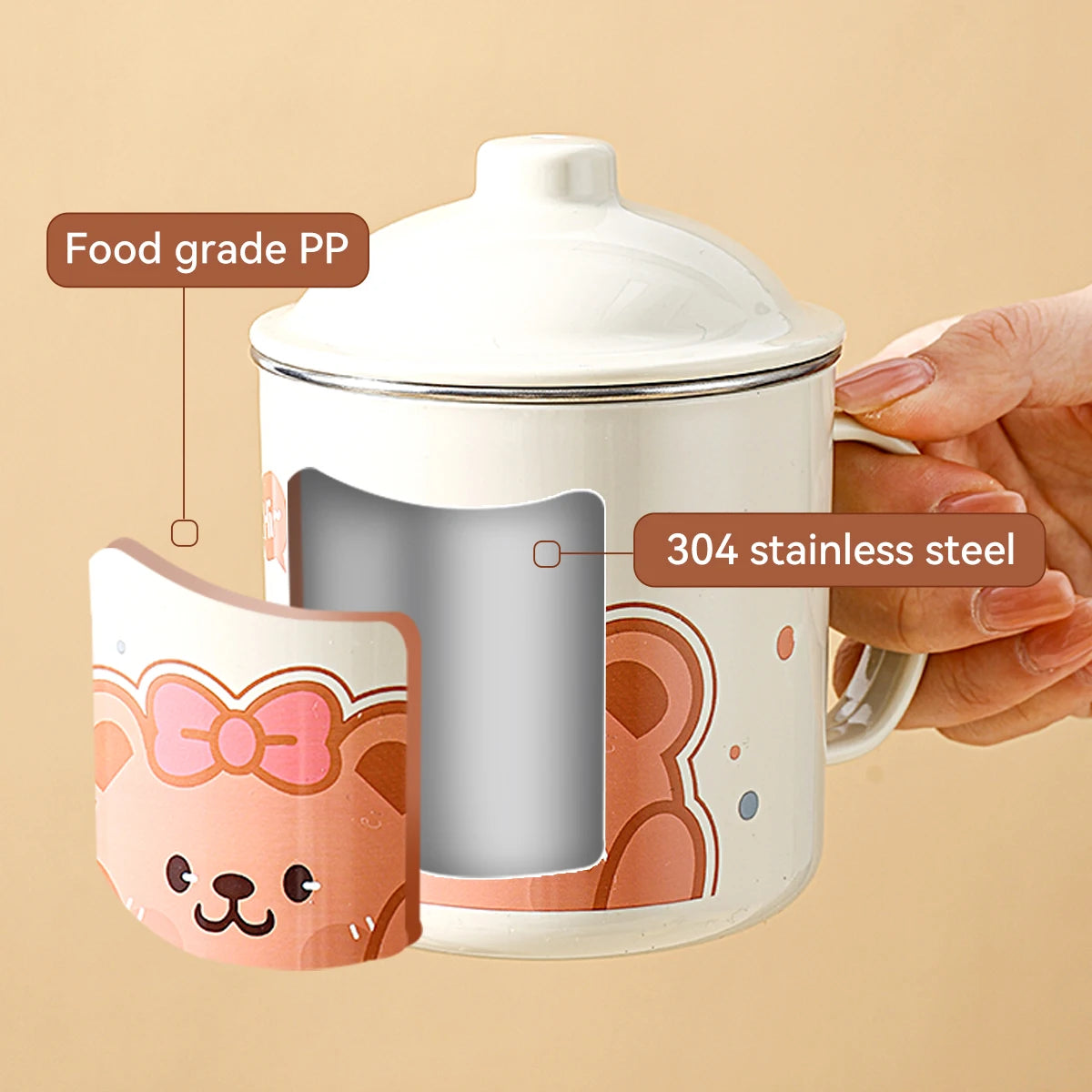 410ML Double Wall Stainless Steel Tumbler for Kids & Students