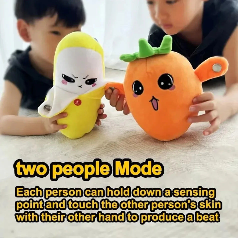 Interactive Musical Carrot Plush Toy for Parent-Child Fun
