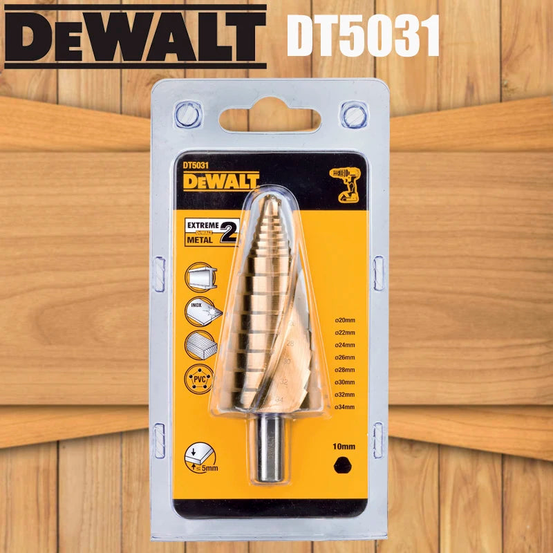 DEWALT Titanium Step Drill Bit Set - Impact Hex, Durable Metal Tool