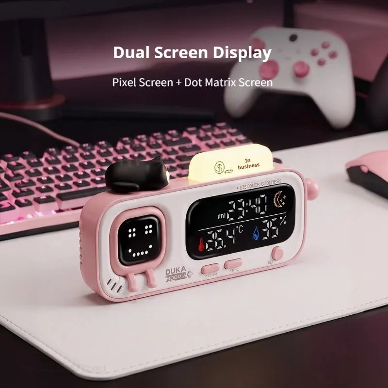 DUKA Smart Temperature & Humidity Clock - Digital Hygrometer & Thermometer