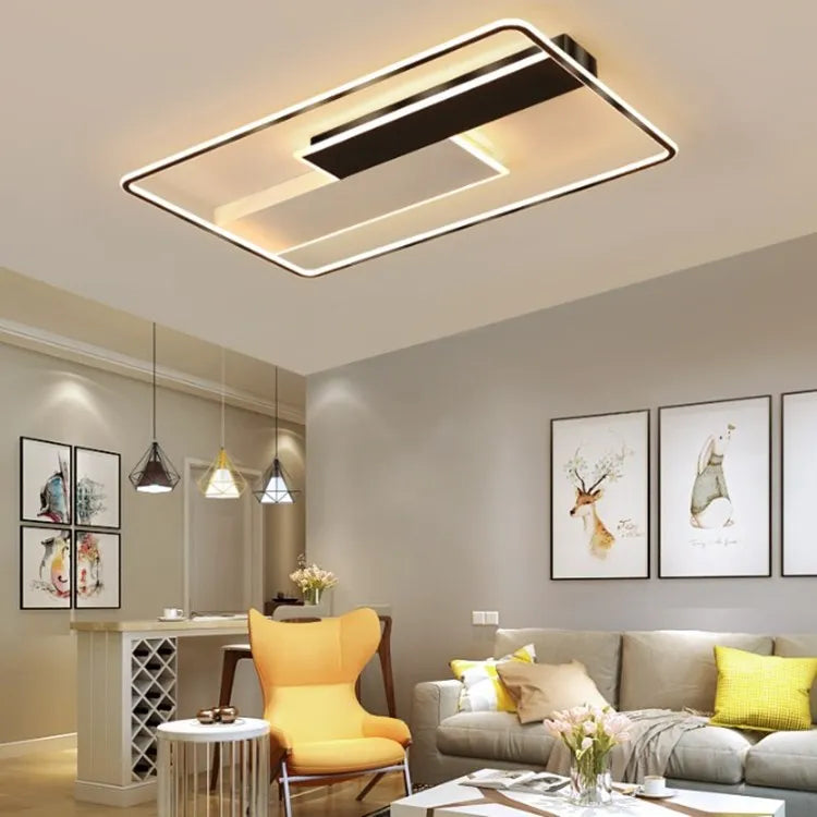 Modern LED Ceiling Light with Remote Dimming for Home & Office