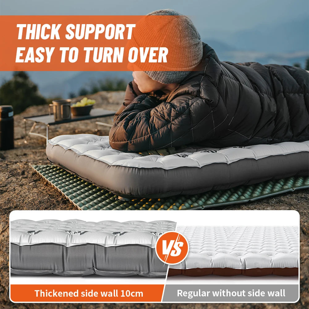 Naturehike Ultralight Camping Air Mattress with High R-Value for Winter
