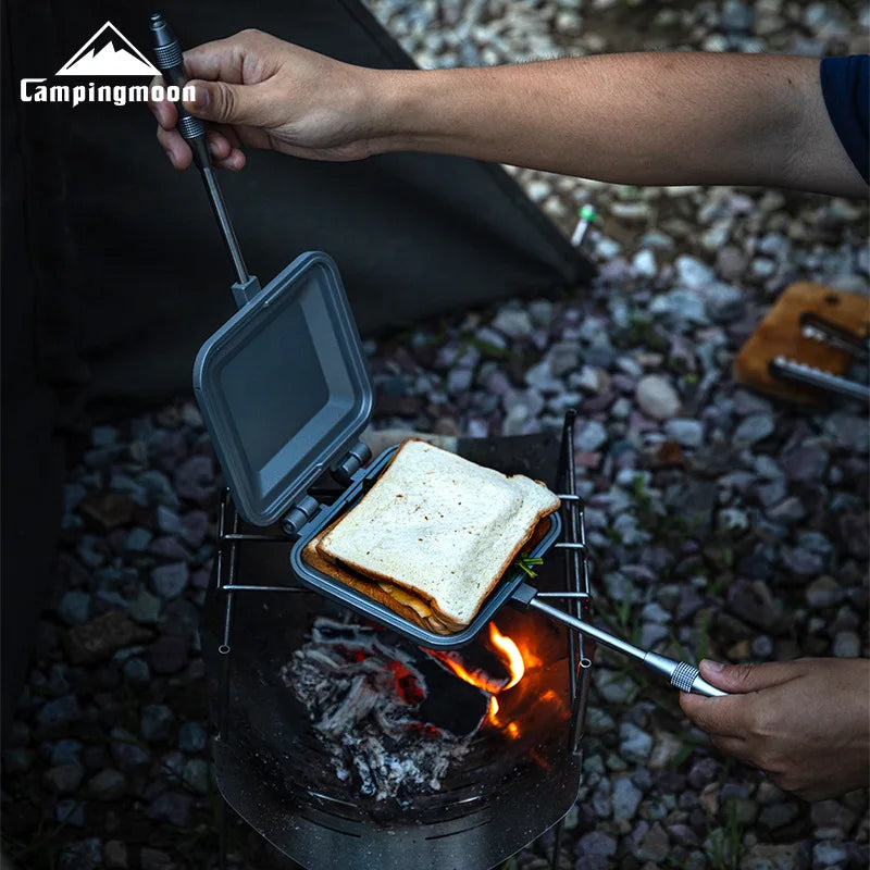 Non-Stick Double-Sided Toast Clamp for Camping Breakfasts