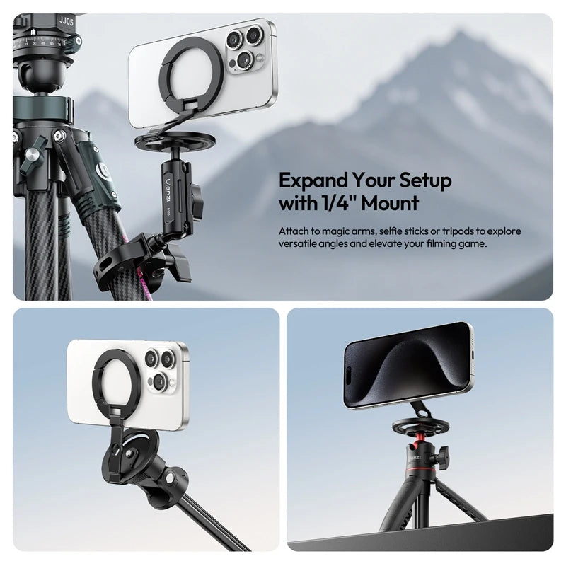 Ulanzi MA02 Magnetic Phone Holder Stand with Tripod Mount